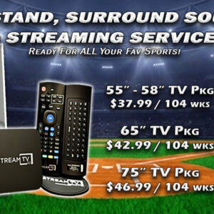 The Ultimate Entertainment Package, For The Big Games!