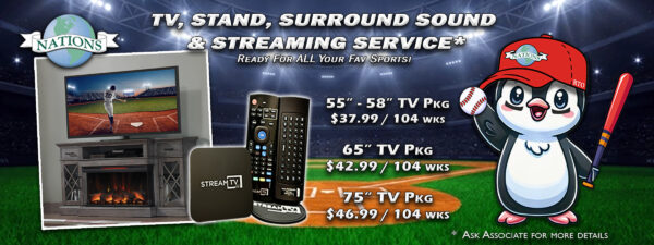 The Ultimate Entertainment Package, For The Big Games!