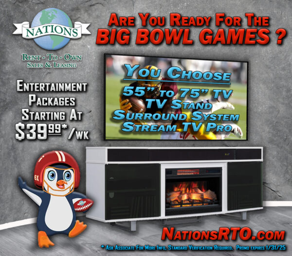 The Ultimate Entertainment Package, For The Big Games!