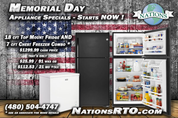 GE 18 CFt. & Chest Freezer Package Special