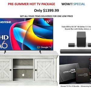 Georgia 55" TV Entertainment Package - Pre-Summer Wow!! Special Sale  Only $1399.99