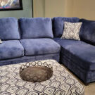 6122-RHF-Sofa Chaise - Champion Blue