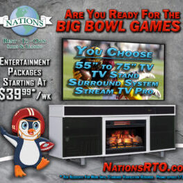 TWINSTAR FIREPLACE 75 TV - FOOTBALLS copy